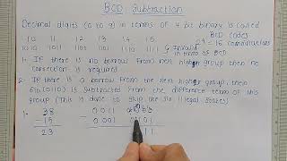 BCD Subtraction with examples | Digital Electronics (Hindi)