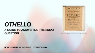 Othello - How to Write the Literary Essay for NSC DBE English Paper 2