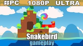 Snakebird gameplay HD - Puzzle - [PC - 1080p]