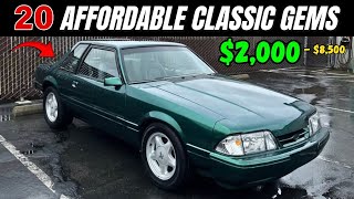 20 Classic Cars You Can Own for $2,000 to $8,500!