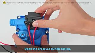 Kohree RV Water Pump - How to Test If The Pressure Switch Is Faulty