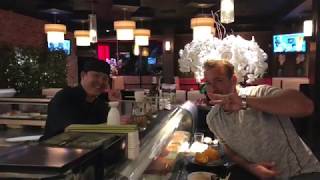 Saki bombs with the sushi chef