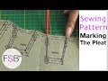 Sewing Pattern Symbols: Pleats