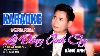 Lệ Đắng Tình Cay Karaoke Tone Nam Beat Gốc Chuẩn | Đăng Anh |
