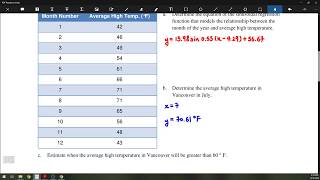 8.5 - Modelling Data Using Sinusoidal Functions