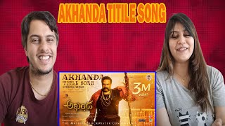Akhanda Title Song Lyrical | Nandamuri Balakrishna | Boyapati Sreenu | Thaman S | Telugu Latest 2021