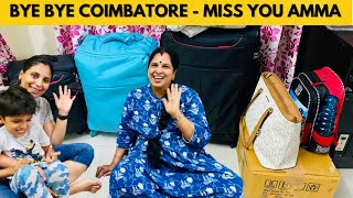 AMMA VEETUKKU BYE BYE|Emotional and happy moments|Going to Chennai and Singapore|MISS YOU SACHU AMMA