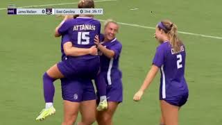 JMU 2-1 East Carolina | Non-Conference | NCAA Women's Soccer 2024