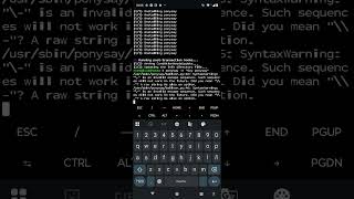 Cowsay vs ponysay #terminal #linux