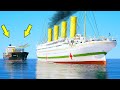 Britannic Sinking After Cargo Ship Crashing in GTA 5 (HMHS Britannic Sinking)