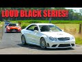 STRAIGHT PIPE Mercedes CLK63 AMG Black Series - LOUD Accelerations and Downshifts!