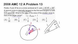 2008 AMC 12 A Problem 13 (Tangent Circles, 30-60-90 Triangle)