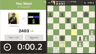 Defeating Chess Grandmaster Maurice Ashley? (FIDE 2504) PART 1