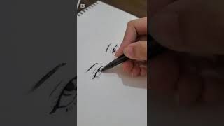 How to draw Anime | Anime sketch step by step Tutorial. #anime #sketch #shorts