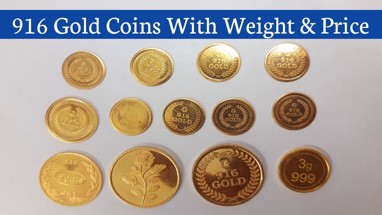 916 Gold Coins With Weight And Price|22k Gold Coins|1Gram To 10Gram ...