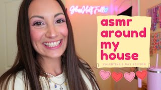 ASMR Around My House 💘 (valentines decor, organization)