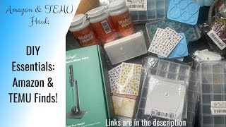 Amazon \u0026 TEMU Haul: Resin Tools \u0026 Jewelry Making Essentials | Amazon \u0026 TEMU Finds | DIY Essentials