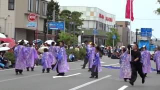 桜秀心舞 『麗風桜華～麗しき円満造の里～』／通町第2会場／第18回ヤートセ秋田祭2015（本祭）