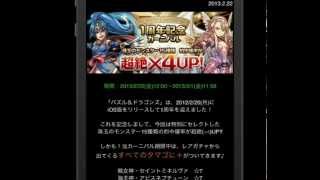 [パズドラ] レアガチャ： 1周年記念カーニバル開催