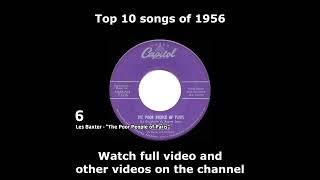 Top 10 songs of 1956