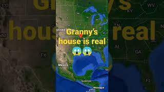 Granny house in real life 😱 #5Secret places by Google maps & Google earth explore hidden #shorts