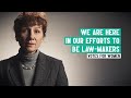 Emmeline Pankhurst | 'We are here in our efforts to become law-makers' speech | Women's Suffrage