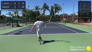 USTA 3.5 Singles Match - Austin Conlon vs. Dinesh Rustagi - W 6-4, 6-4