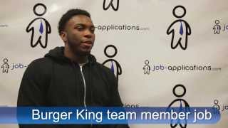 Burger King Interview - Team Member