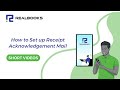 How to Set up Receipt Acknowledgement Mail - RealBooks | Online Accounting Software