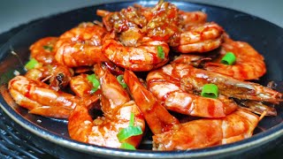 ［蒜蓉老虎虾］Fried Tiger Shrimp with Garlic 做法简单，男虾女蟹要经常加油哦！