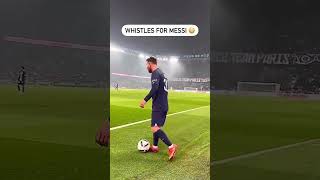 PSG fans whistling Lionel Messi 😳😱 #leomessi #shorts_ #psg