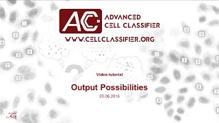 Advanced Cell Classifier: Output possibilities