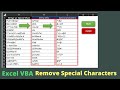 Remove Special Characters from Text using Excel VBA