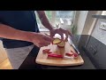 how to make an apple swan fruit sculpture garnish for beginners