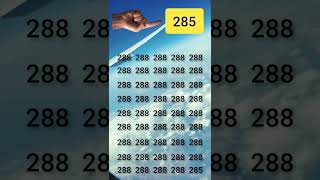 Find the Number 285 😎 #shorts #trending #viral