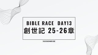 Bible Race兩年讀經: 1/13/2024 Day13 創世記25-26章