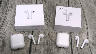 Real vs Fake - Apple Airpods vs i10 TWS