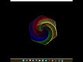 Draw Rainbow Benzene using Python Turtle 🔥🔥| #shorts #python #pythonturtlegraphics