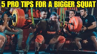 5 PRO TIPS FOR A BIGGER SQUAT!