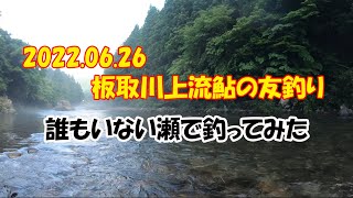 2022.6.26板取川上流　誰もいない瀬で釣ってみた　＃板取川　＃鮎友釣り