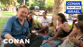 Conan Hits The Streets \u0026 Beaches Of Tel Aviv | CONAN on TBS