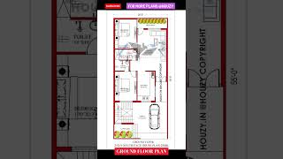 25x55 Ghr Ka Naksha |South Facing #houzy #housedesign #houseplaning #25x55houseplan #floorplan #home