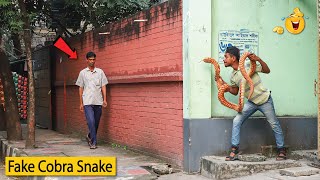 King Cobra Snake Prank 🐍 Fake Snake Prank Video on Public (Part 1) | EMTIAZ BHUYAN |