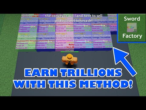 How to earn TRILLIONS in an HOUR - Roblox Sword Factory