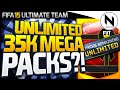 UNLIMITED FREE 35K MEGA PACK GLITCH! - FIFA 15 Ultimate Team