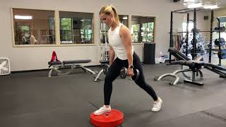 Front Foot Elevated lunge - GLUTE