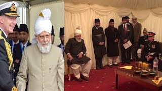 Ahmadi Leader Meets British Army officers - Mirza Masroor Ahmad