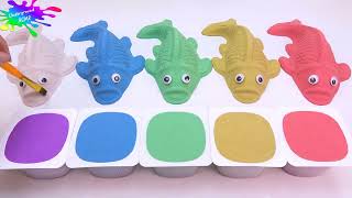 Download Satisfying ASMR l Making Colorful Ice Cream Fish with Kinetic Sand | Underground ASMR #satisfying mp3