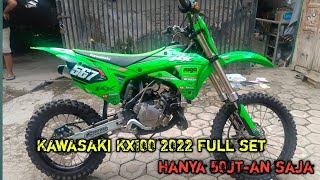 Review Kawasaki Kx100 2022 Full SET murah banget istimewa