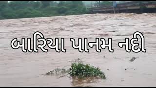 દેવગઢ બારીયા માં  જોરદાર  પાણી.. પાનમ નદી  ખતરો જાય  જોરદાર પાણી ભાઈ